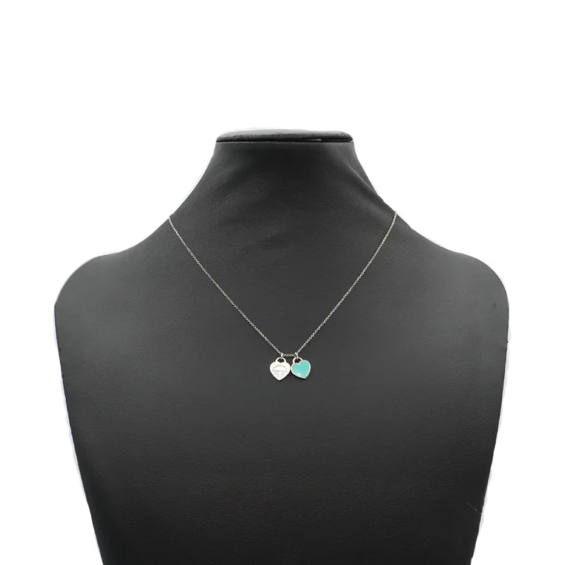 Tiffany & Co. Double Heart Tag Necklace