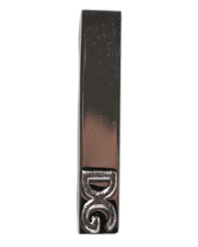 Dolce & Gabbana DG Logo Cufflinks Men Silver Tie Clips