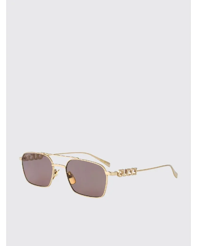 Gucci GG1804S Square Sunglasses UV Protection Women Gold