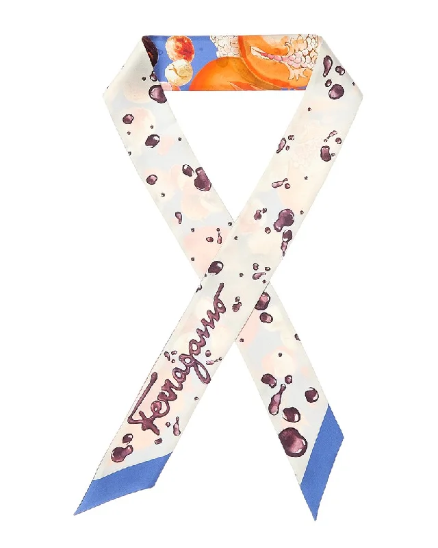 Ferragamo Printed Silk Scarf