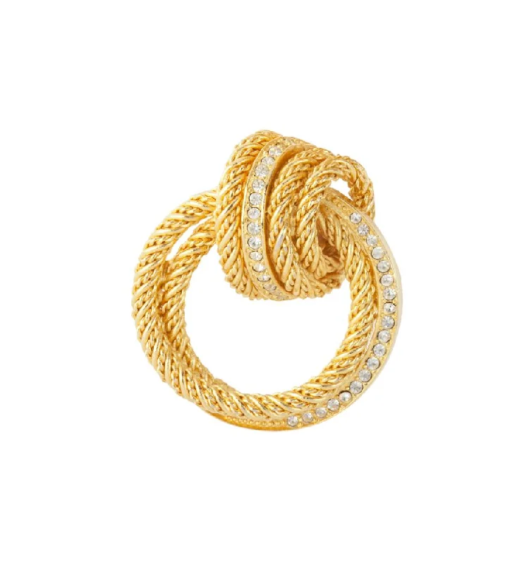 1970s Vintage Christian Dior Knot Brooch