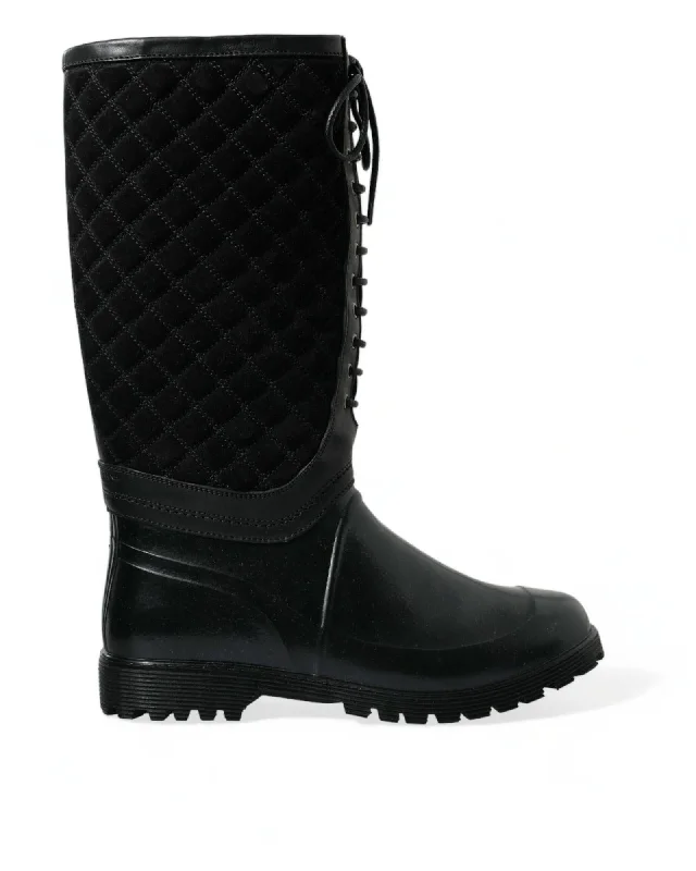 Dolce & Gabbana  Lace-up Rain Boots for Women