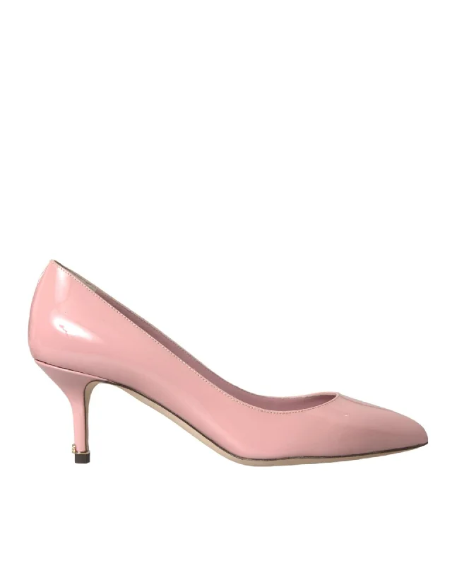 Dolce & Gabbana  Classic Pink Leather Pumps