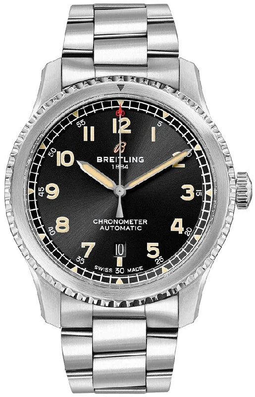Breitling Aviator 8 Automatic 41 Black Dial Men's Watch A17315101B1A1