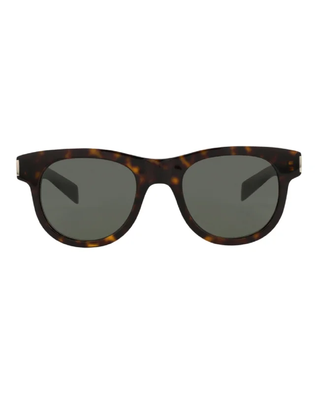 Saint Laurent Unisex Round/Oval Havana Havana Grey Fashion Designer Eyewear