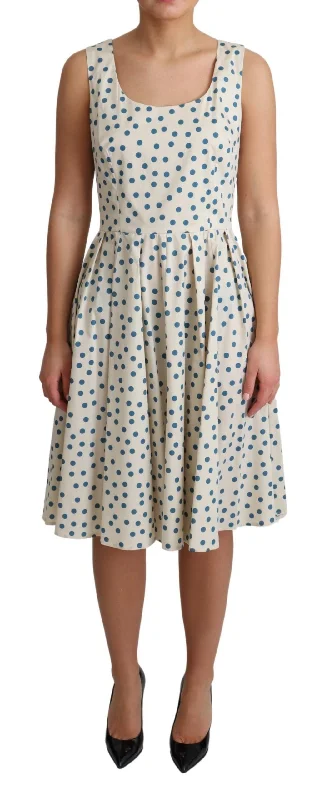 Dolce & Gabbana Dotted Cotton A-Line Dress