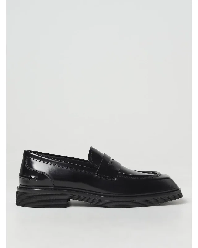 Dolce & Gabbana Leather Penny Loafers Chunky Sole Men Black