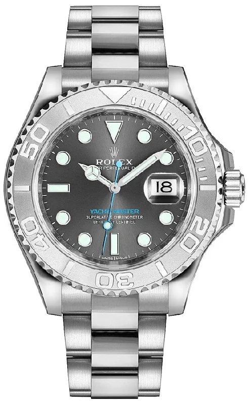Rolex Yacht-Master 37 Rhodium Grey Dial Unisex Watch 268622-0002