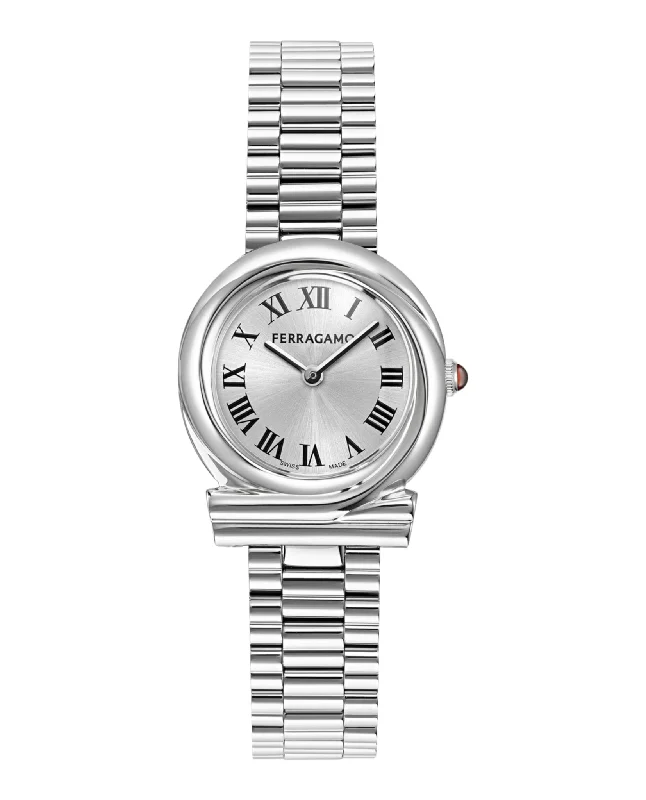 Ferragamo Womens  Stainless Steel 28mm Bracelet Fashion Watch