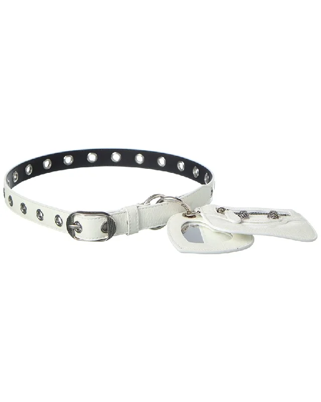 Balenciaga Le Cagole Charms Leather Belt