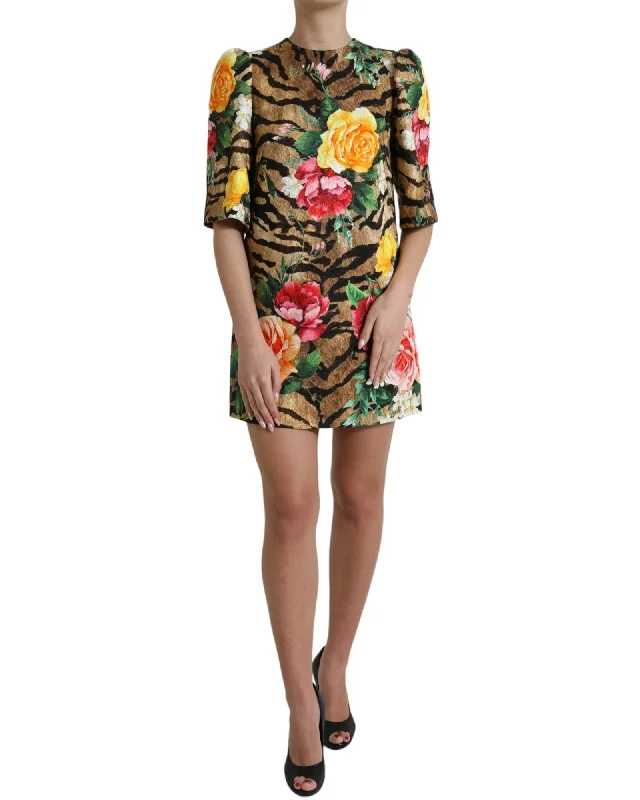Dolce & Gabbana  Floral Print Mini Dress
