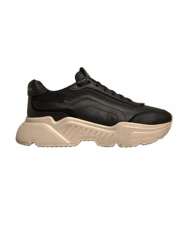 Dolce & Gabbana Portofino Sneakers Leather Women Blackwhite