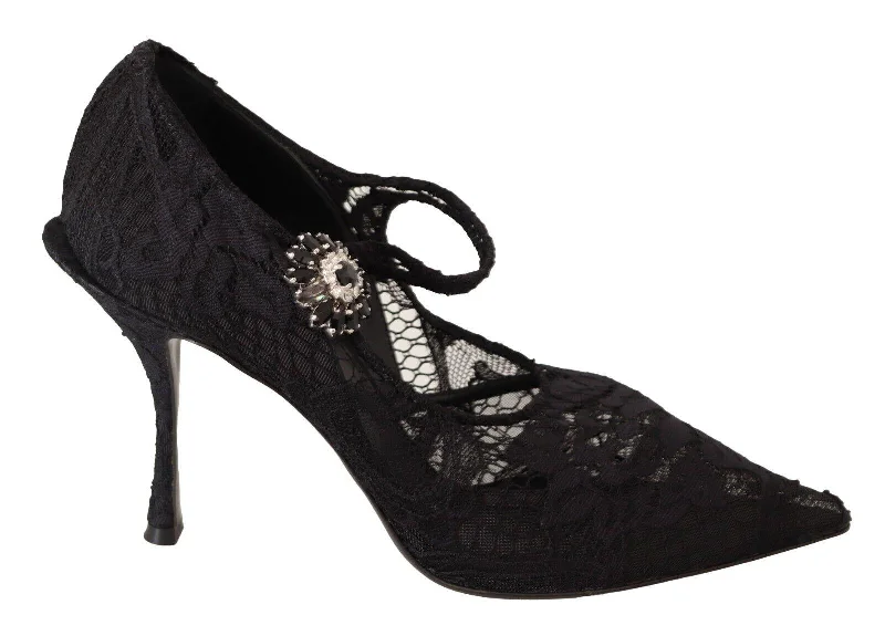 Dolce & Gabbana  Women's Lace Pumps Black