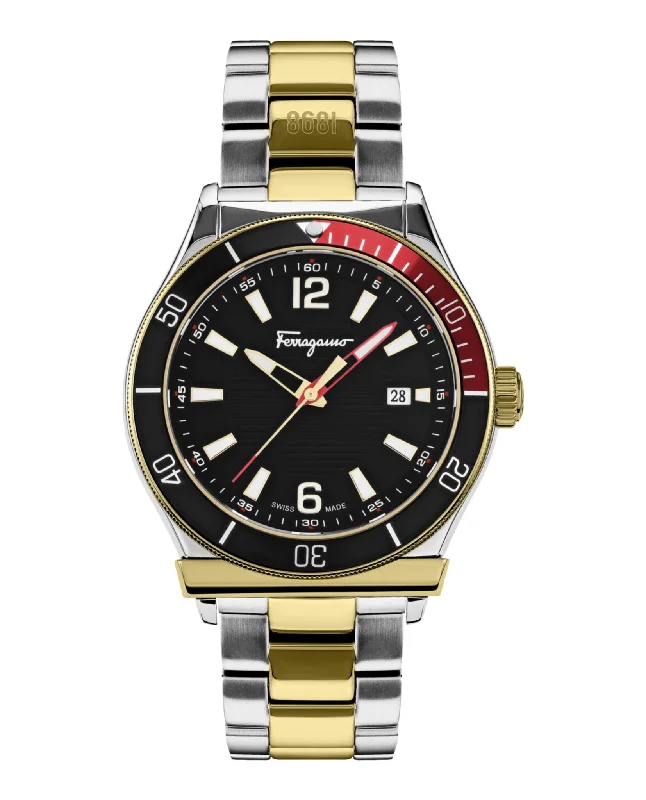 Ferragamo Mens Ferragamo 1898 Sport  44mm Bracelet Fashion Watch