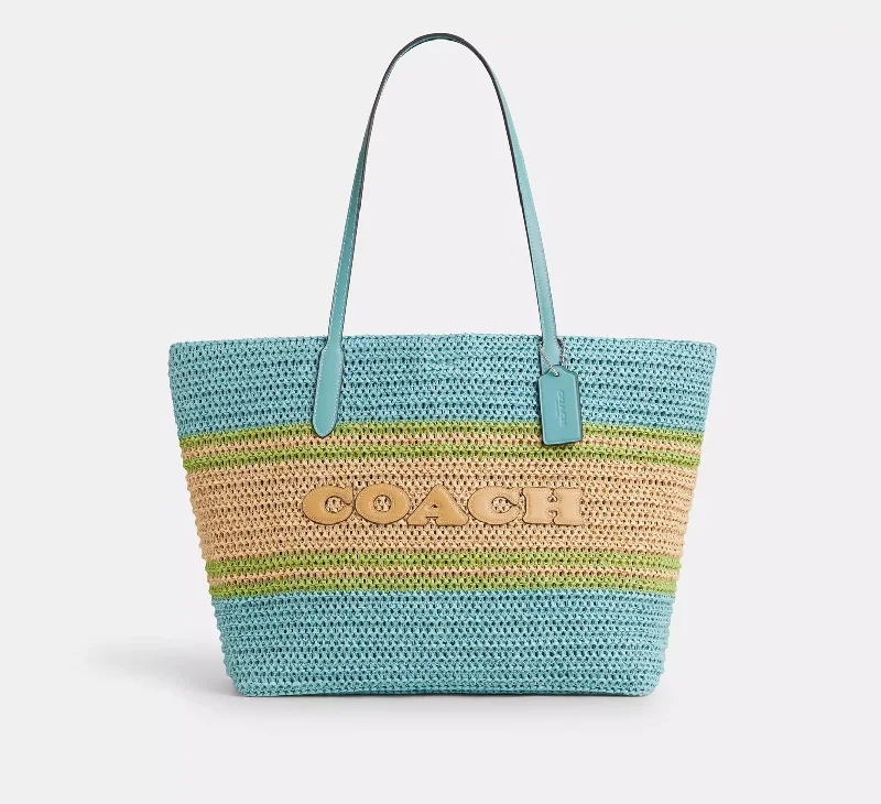 Coach City Tote Bag Light Turquoise Multi 