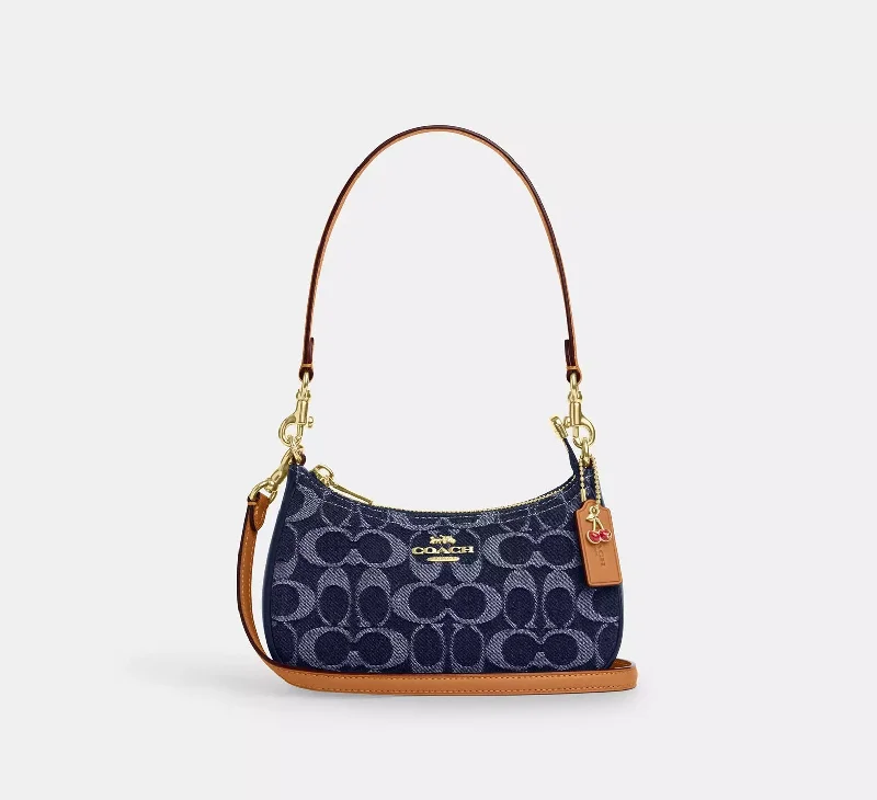 Coach Teri Mini Crossbody Bag In Signature Denim Natural 