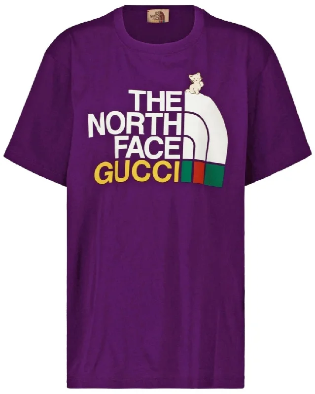 Gucci x The North Face Printed Purple T-Shirt