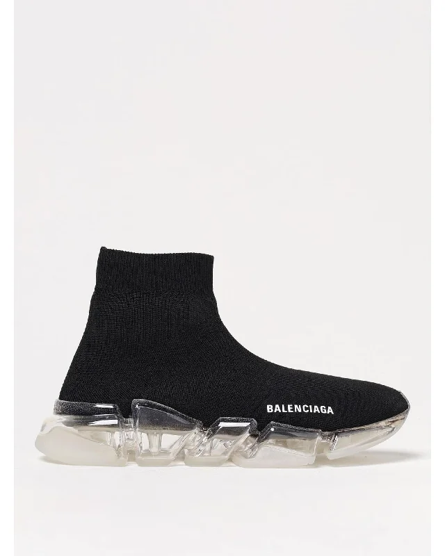 Balenciaga Speed 20 Clear Sole Sneaker Women Black