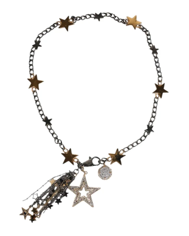 Dolce & Gabbana Star Charm Tassel Necklace Women Gold Belts