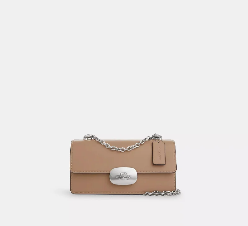 Coach Eliza Flap Crossbody Bag Taupe 