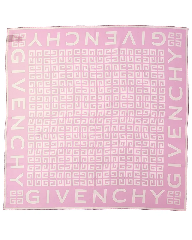 Givenchy 4G All Over Logo Silk Scarf
