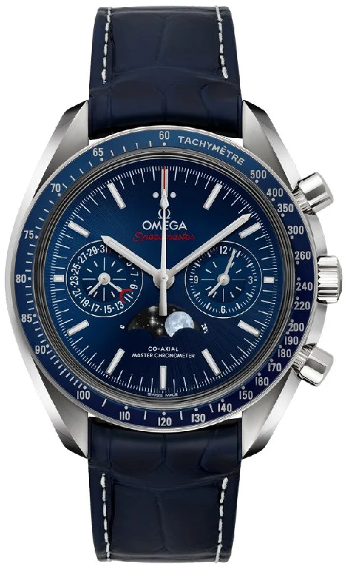 Omega Speedmaster Moonphase Blue Dial 44.25mm Men's Watch 304.33.44.52.03.001