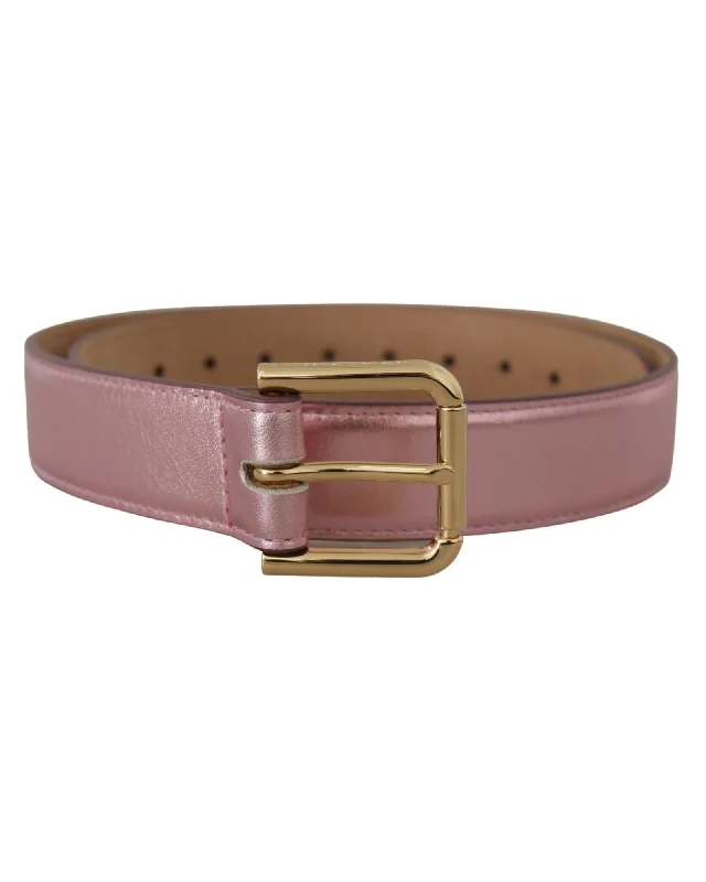 Dolce & Gabbana  Women's Pink Leather Belt