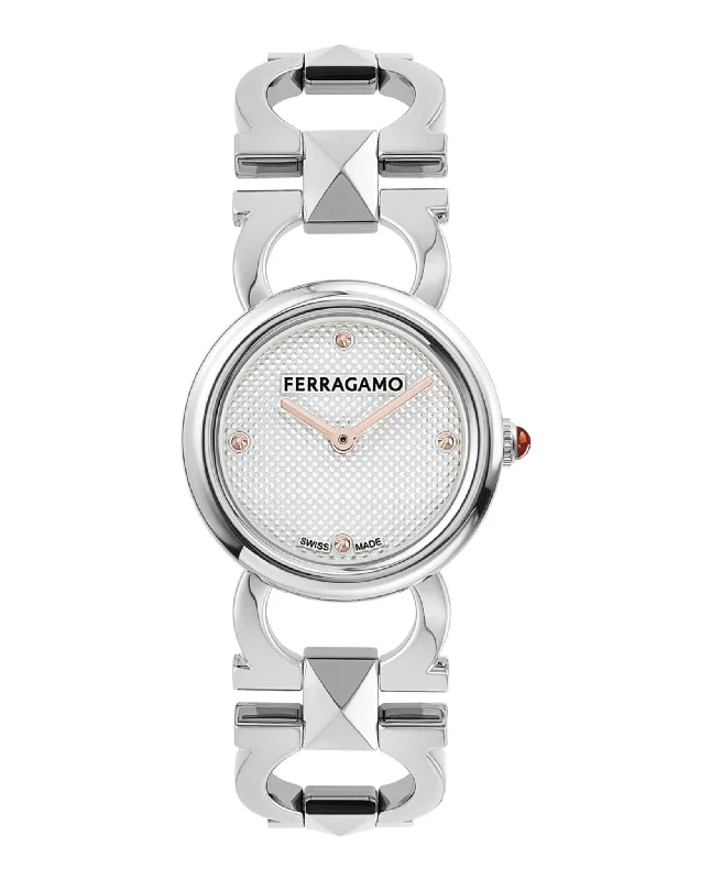 Ferragamo Womens  Stainless Steel 25mm Bracelet Fashion Watch