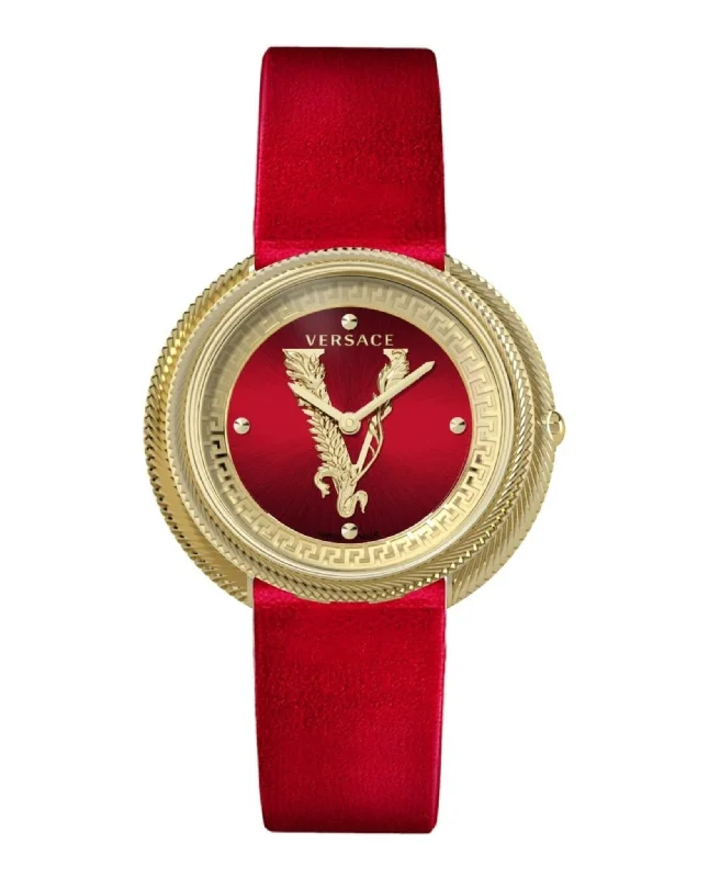 Versace Womens Thea Gold 38mm Strap Fashion Watch