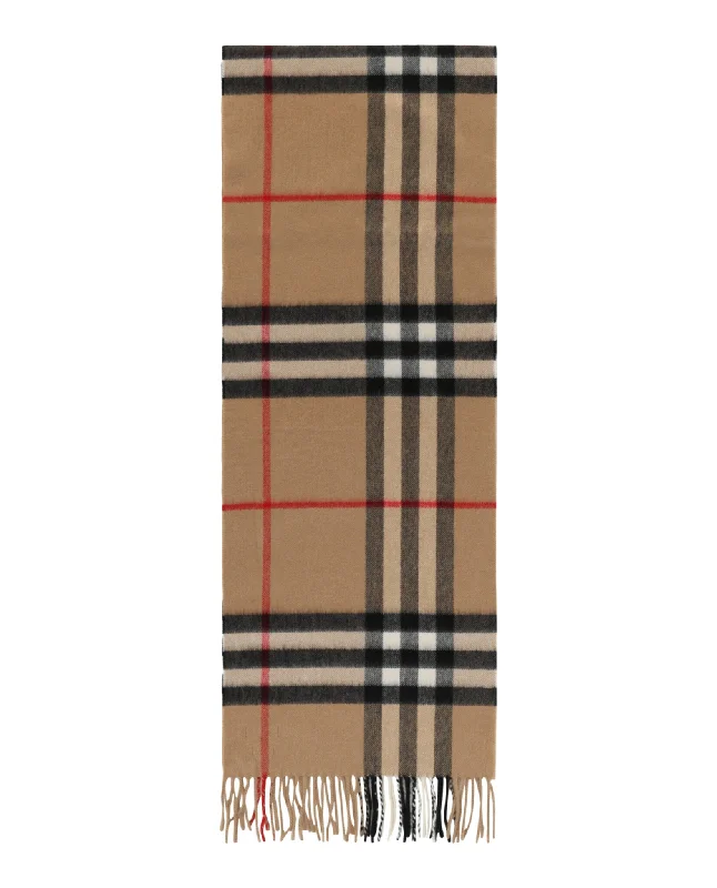Burberry Womens Giant Check Cashmere Scarf