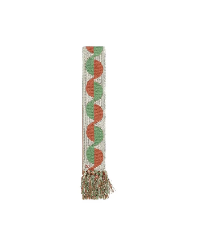 Valentino Garavani Geometric-pattern scarf beige green orange Women Multicolor Scarves & Shawls