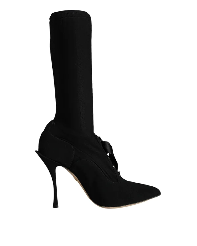 Dolce & Gabbana Ankle Boots Pointed Heels Women Black
