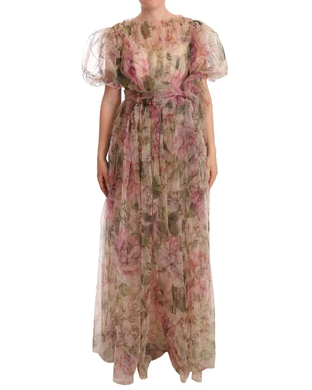 Dolce & Gabbana  Floral Print Organza Dress