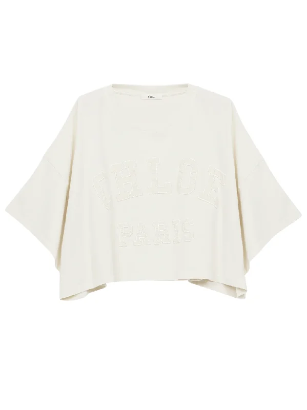 Chloé Cropped logo T-shirt