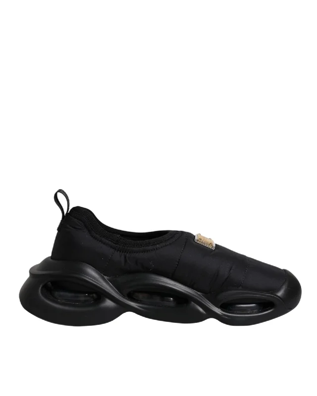 Dolce & Gabbana Slip On Wave Low Top Sneakers with Rubber Sole