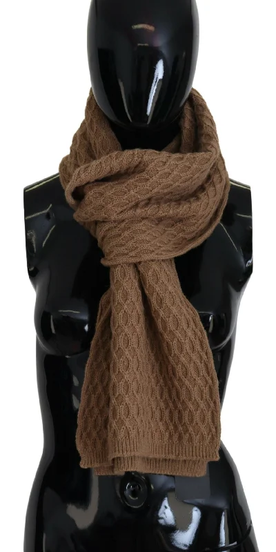 Dolce & Gabbana  Cashmere Knitted Scarf - Brown