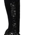 Dolce & Gabbana  Women's Lace Up Knee-High Boots