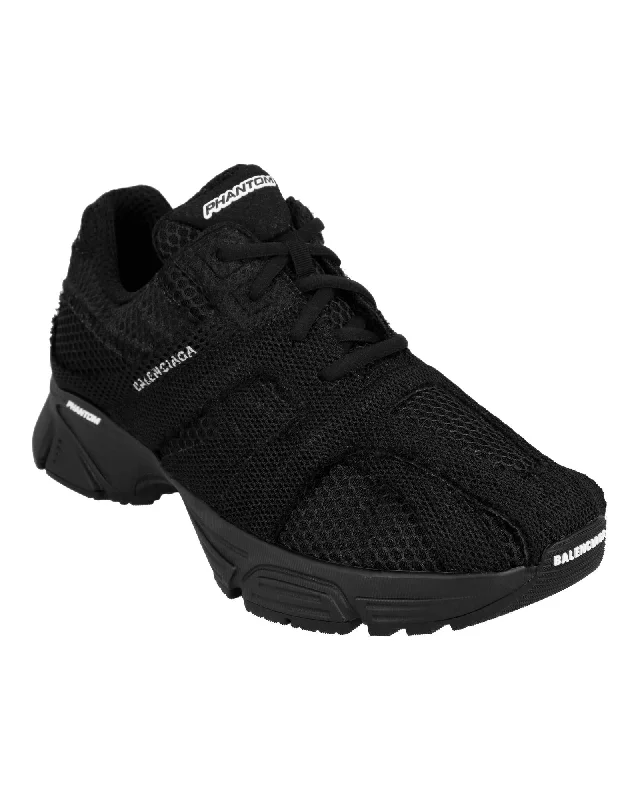 Balenciaga Phantom Sneaker Mesh Upper Women Black | Black Low Top