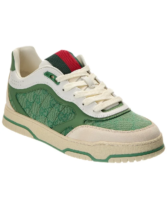 Gucci Re-Web Gg Canvas & Leather Sneaker
