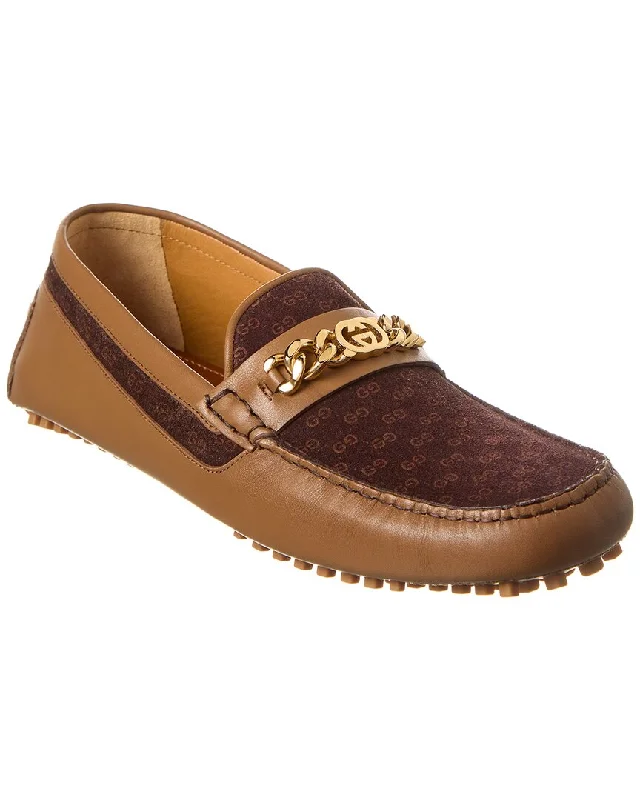 Gucci Gg Suede & Leather Loafer