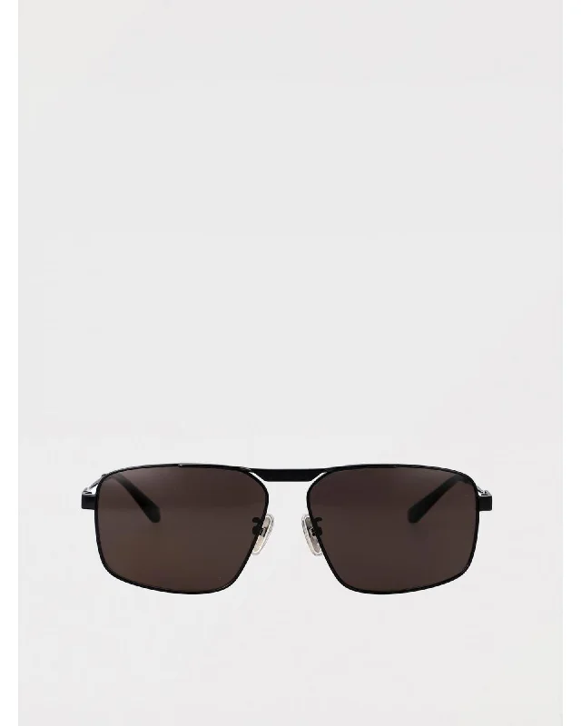 Balenciaga Square Sunglasses Brown Lenses Men Black Frames