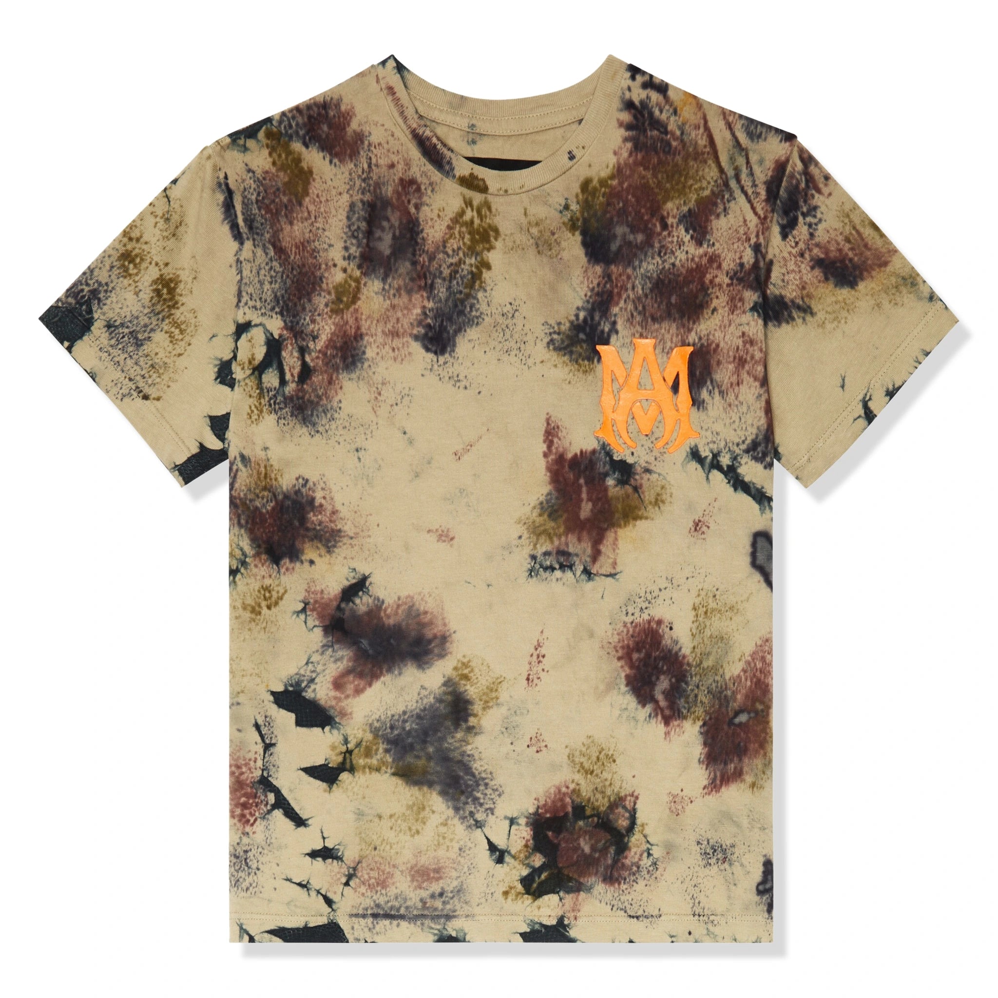 Amiri Kids Bones Tie Dye Green T Shirt