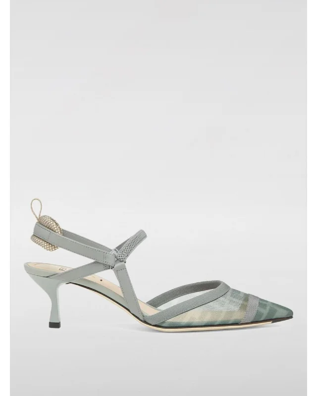 Fendi Slingback Pumps Women Nude