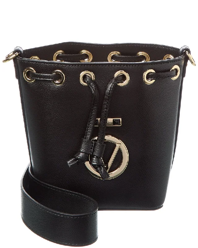 Valentino By Mario Valentino Jules Bonbonniere Leather Bucket Bag
