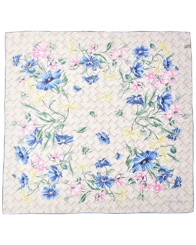 Ferragamo Bouquet Silk Scarf