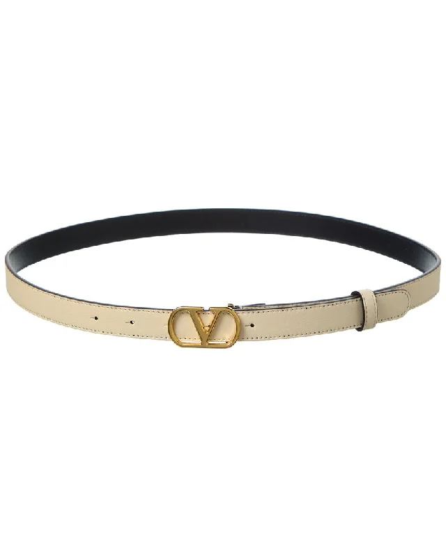Valentino Vlogo Signature Leather Belt