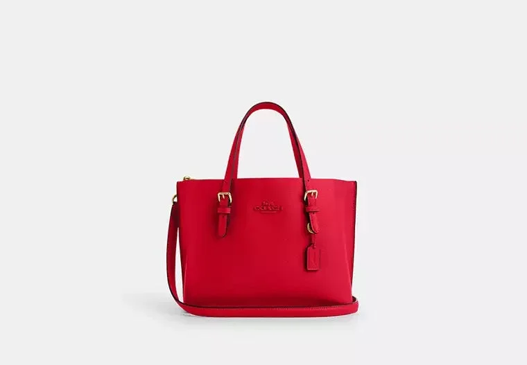 Coach Mollie Tote Bag 25 Bold Red 