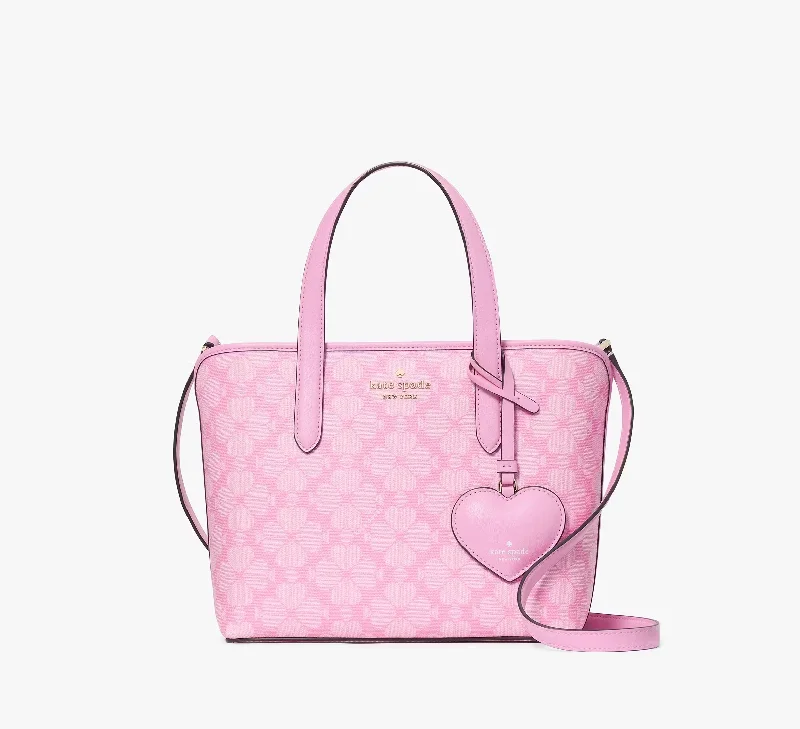 Spade Flower Small Tote With Heart Dangle Bag Parisian Rose Multi Kate Spade
