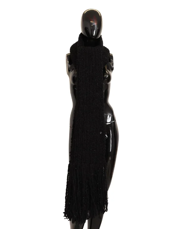 Dolce & Gabbana Wool Blend Knitted Wrap Shawl