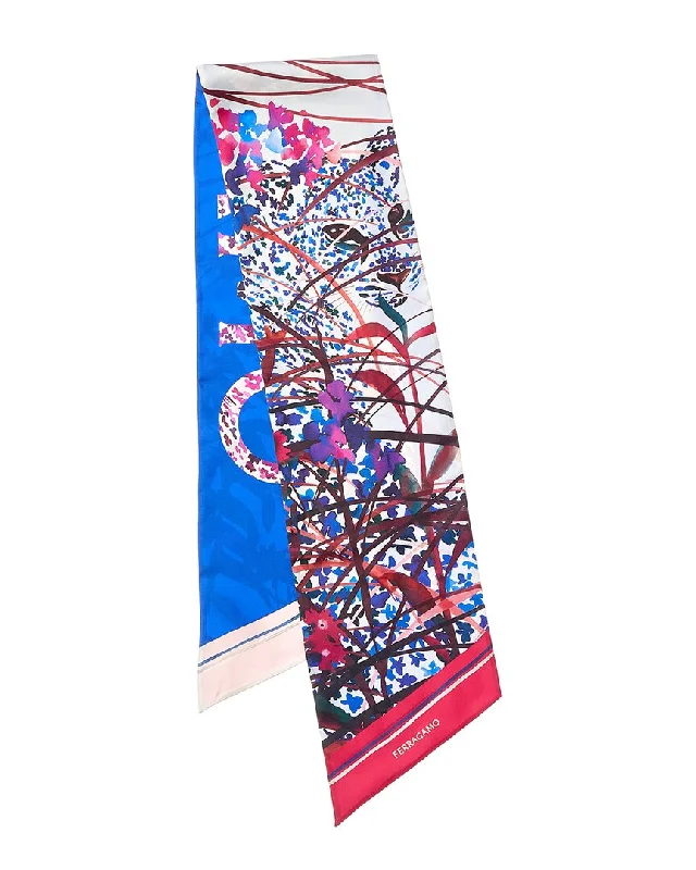 Ferragamo Printed Silk Scarf